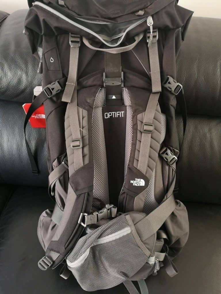 North Face Terra 65 backpack back