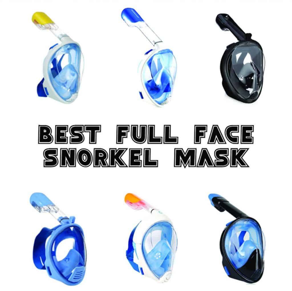 Emsmil Snorkel Mask Full Face 180° Panoramic Wide View Easy Breathing Anti-Fog Anti-Leak Snorkeling Diving Mask with Earplugs Waterproof Mobile Phone Pouch for Adults and Kids