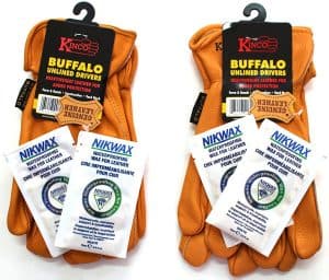 Kinco 81 Buffalo Leather Work Gloves with Nikwax