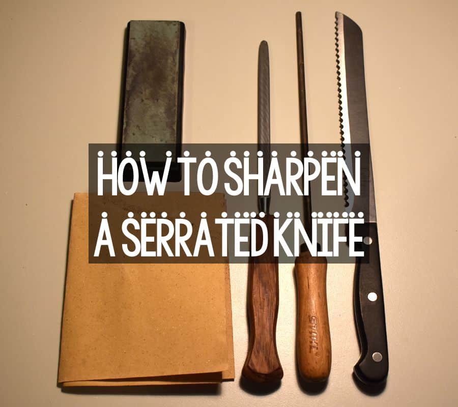 how to sharpen a serrated knife tool checklist
