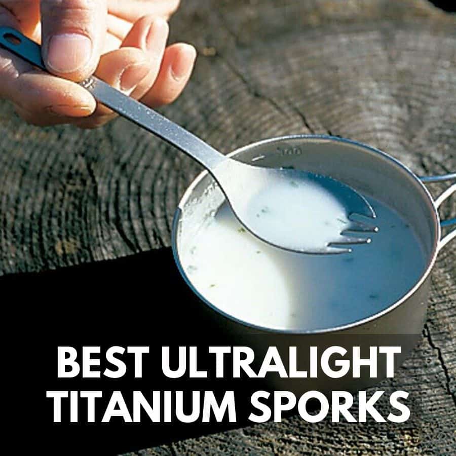 Ultralight Extérieur Camping Titanium Spork Titanium Spoon Fork Silver Colorz 8 