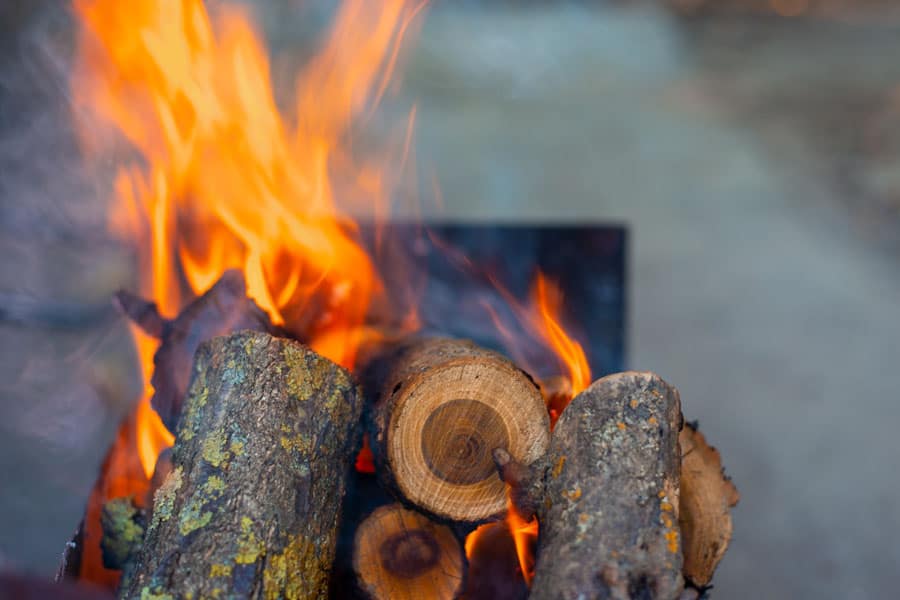 Firewood burning Time