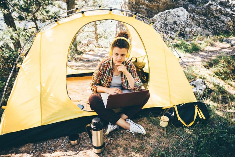 no wifi on camping holiday
