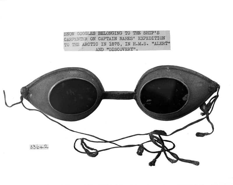 Snow goggles from Captain Nares expedition of 1875.