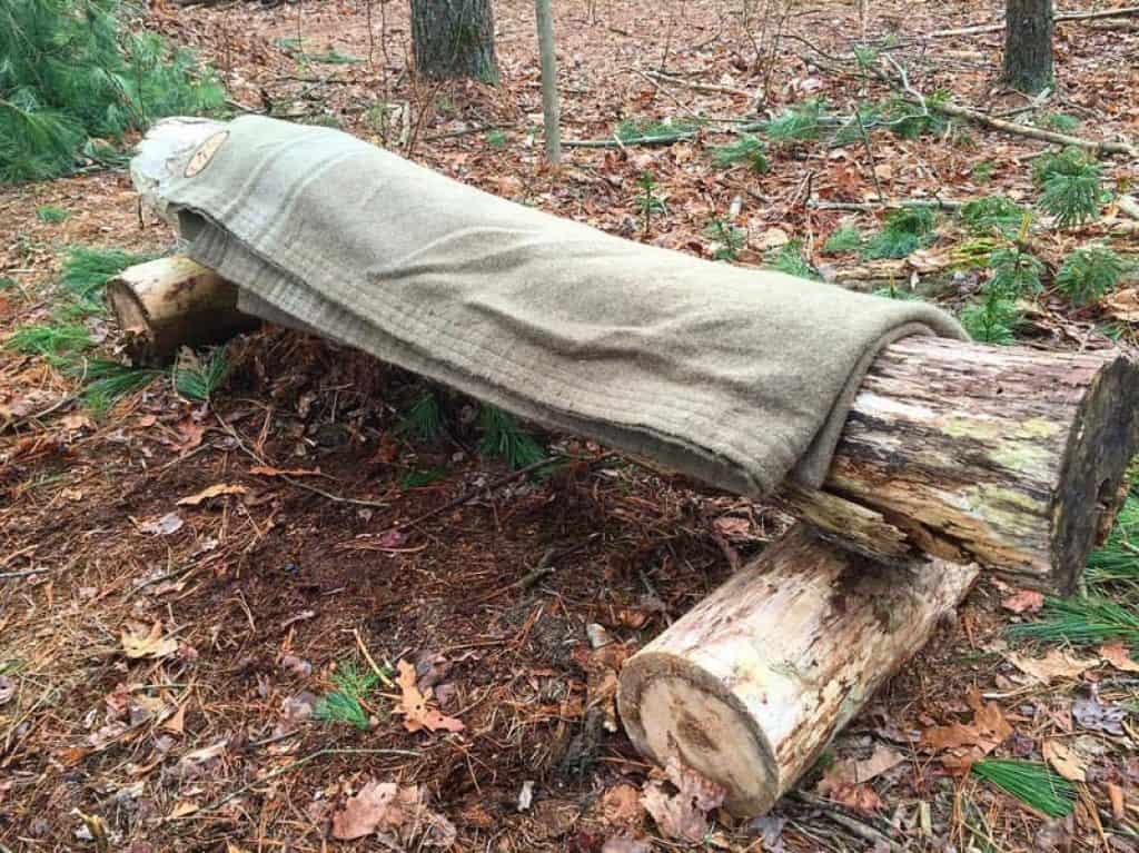 Wool blankets inseat of air mattress