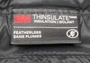 Thinsulate Synthetic Featherless Insulation