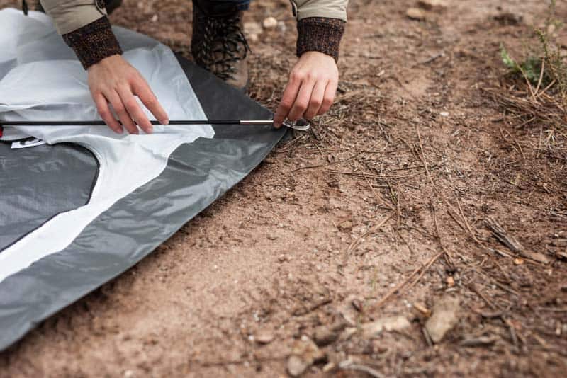 how to install a tent footprint