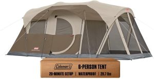 Coleman WeatherMaster 6-Person Tent With Screen Room