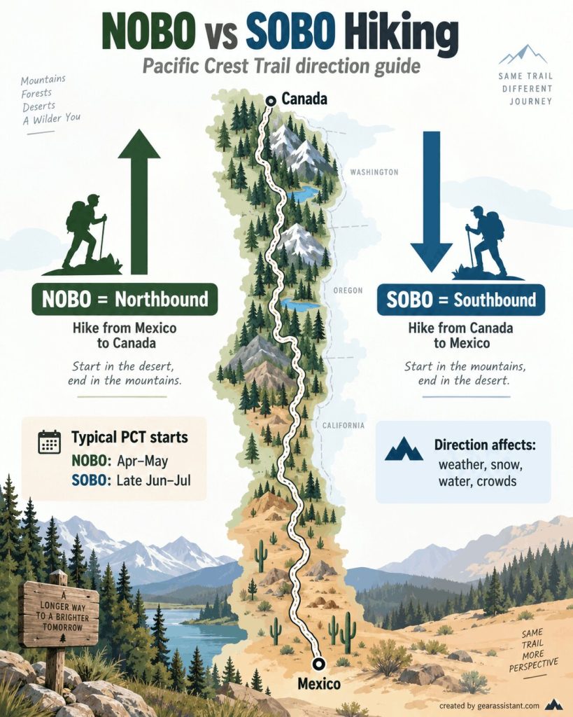 NOBO vs SOBO hiking guide